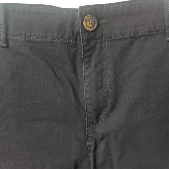 LOFT Black Monroe Chino 4" Cotton Shorts Size 10 - Picture 3 of 9